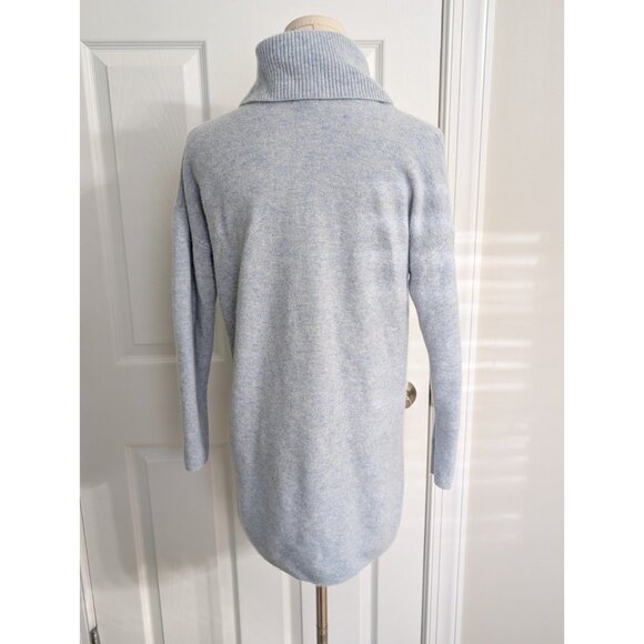 L.L. Bean Women's Size XS/S Respun Cashmere Turtleneck Tunic Sweater Blue - Picture 5 of 11